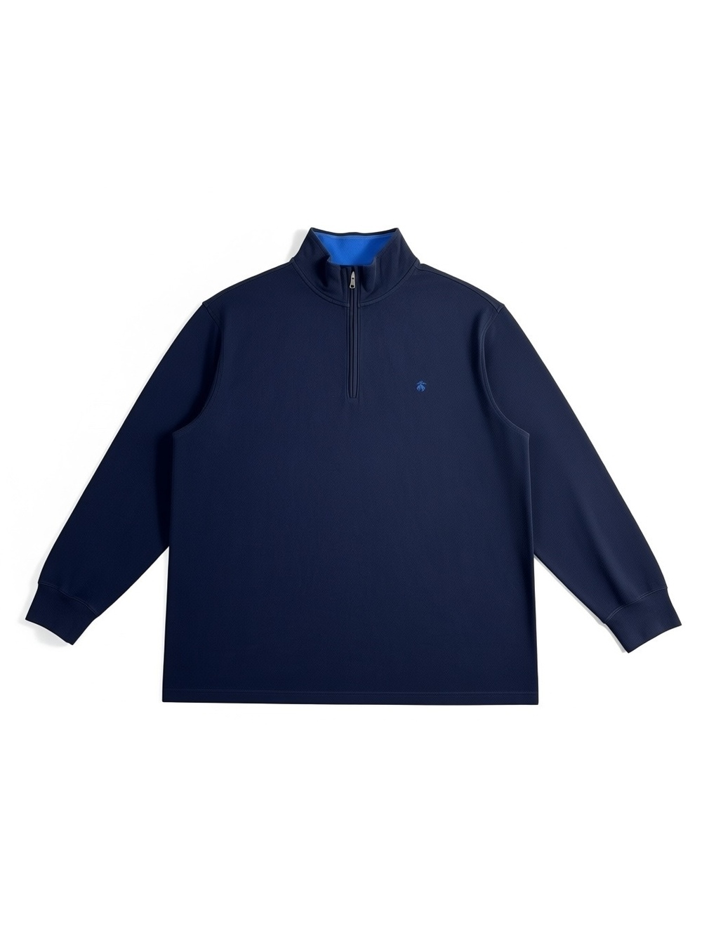 Brooks Brothers Mens 3XLT 3XL Tall Navy Blue 1/4 Zip Pullover Golden Fleece